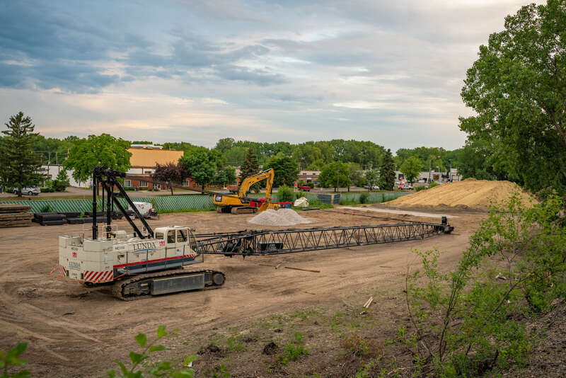 Land clearing and a new crane has appeared over at the Louisiana Avenue Station in St. Louis Park.



Part of an on-going series following the Southwest Light Rail construction in the Twin Cities. 
See more: 
&amp;lt;a