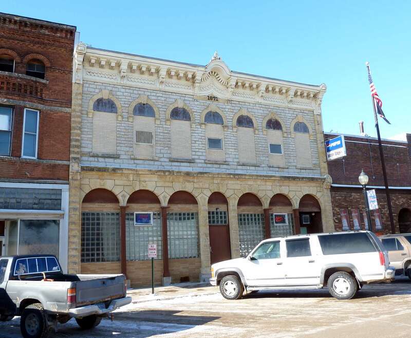 Parsons Block and Hall, Spring Valley, Minnesota, USA.