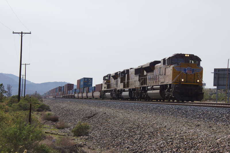 2014, Union Pacific 8546 Running Slow Down Cabazon Grade