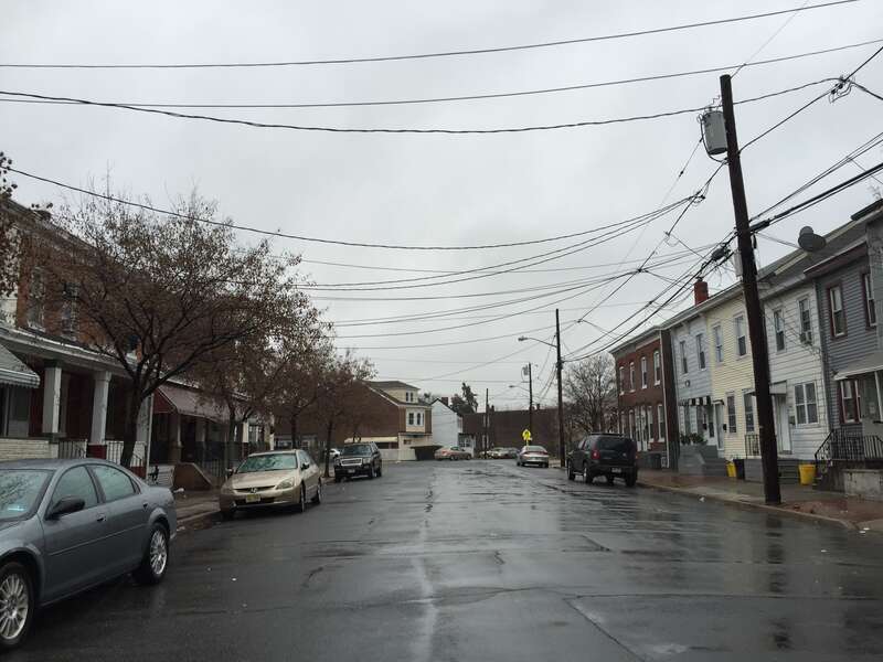 View south along Second Street near Third Street in the South Trenton section of Trenton, New Jersey