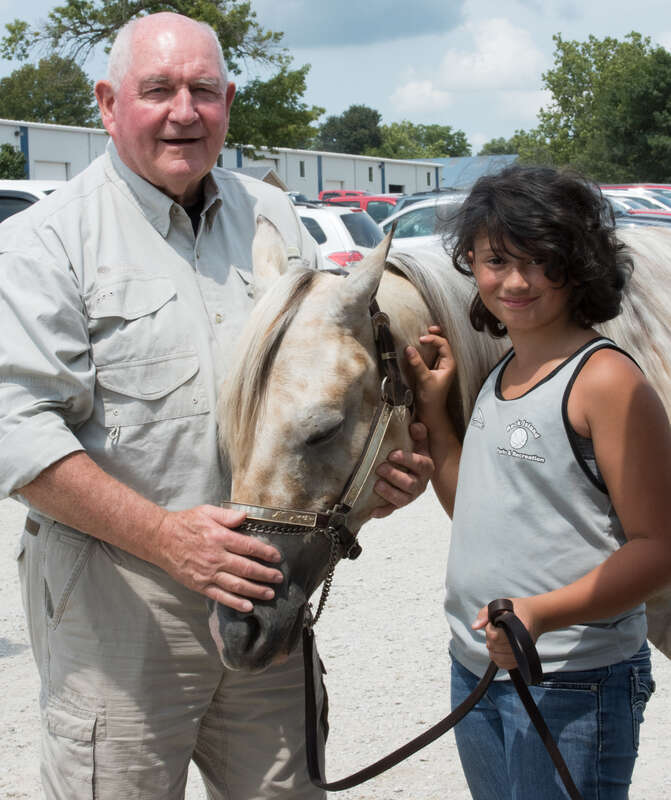 U.S. Department of Agriculture (USDA) Secretary Sonny Perdue and Mrs. Mary Perdue visit the Mississippi Valley Fair, and meet with fairgoers, livestock show presenters, 4-H teams that showcase agriculture-related STEM education, and participate in a