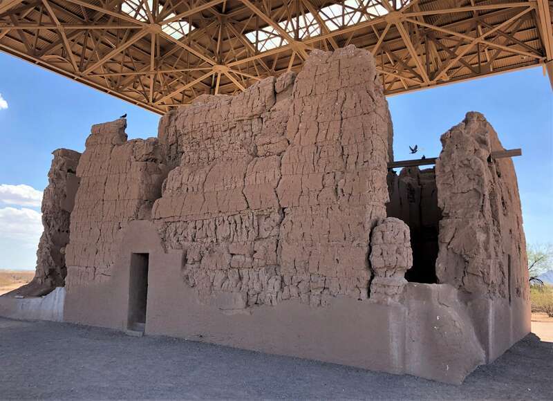 Casa Grande Ruins National Monument, located at 1100 West Ruins Road in Coolidge, Pinal County, Arizona, is an archaeological site and ruins of the Pre-Columbian Hohokam culture dating from c.12th century-15th century. &quot;Casa Graade&quot; (Big House) is