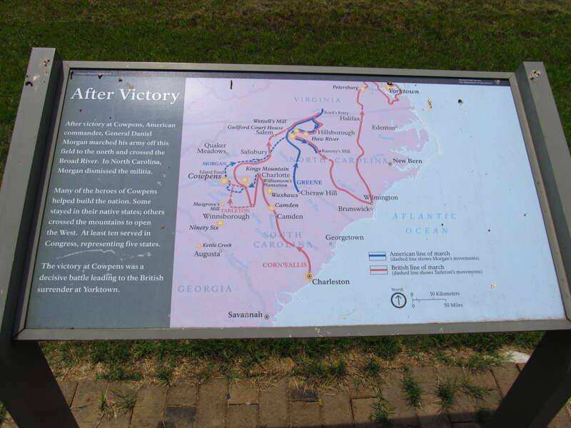 Cowpens National Battlefield or Cowpens National Battlefield Park is a unit of the National Park Service just east of Chesnee, South Carolina, not far from the North Carolina state line. Brigadier General Daniel Morgan won the Battle of Cowpens, a