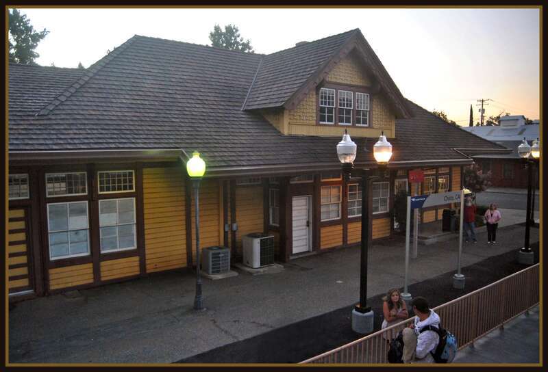 Amtrak station Chico California Photographed from the Amtrak "Coast Starlight"