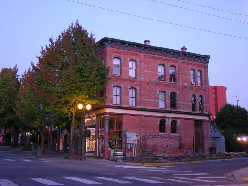 Art Glass store, 915 Harris Street, historic Fairhaven district, Bellingham, Washington.