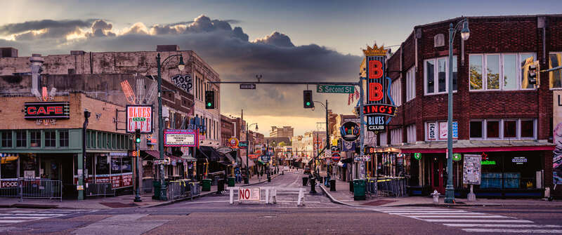 Beale Street Memphis Morning