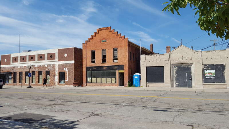 Buildings being renovated, Dearborn, Michigan