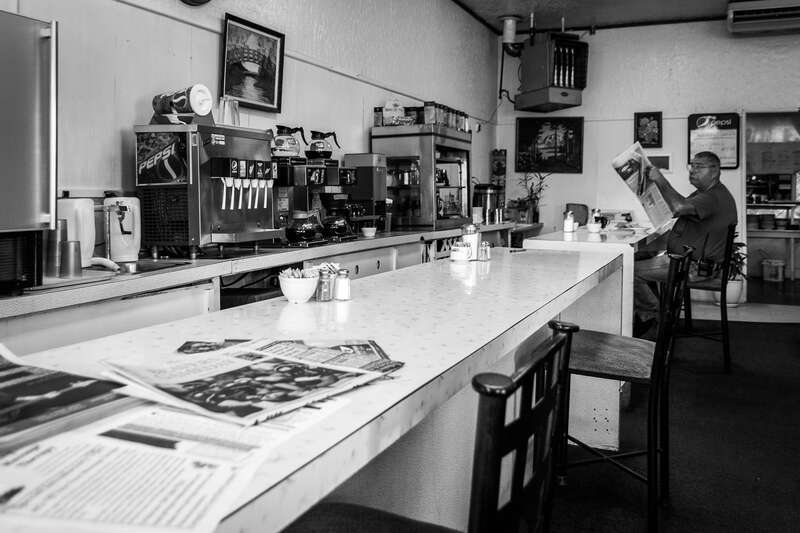 The CD&amp;amp;J Cafe Lunch Counter in Philomath, Oregon