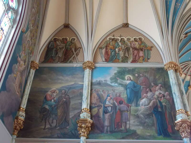 Frescoes in of the Cathedral of St. John the Baptist in Savannah, Georgia.