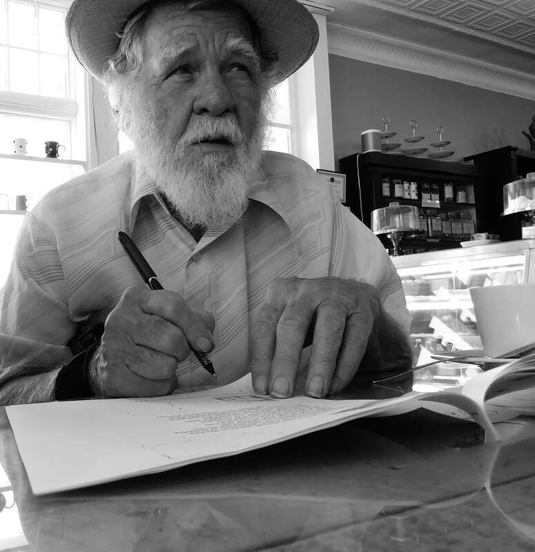 Photo of Charley Plymell by Andrew Roberts, 2017
