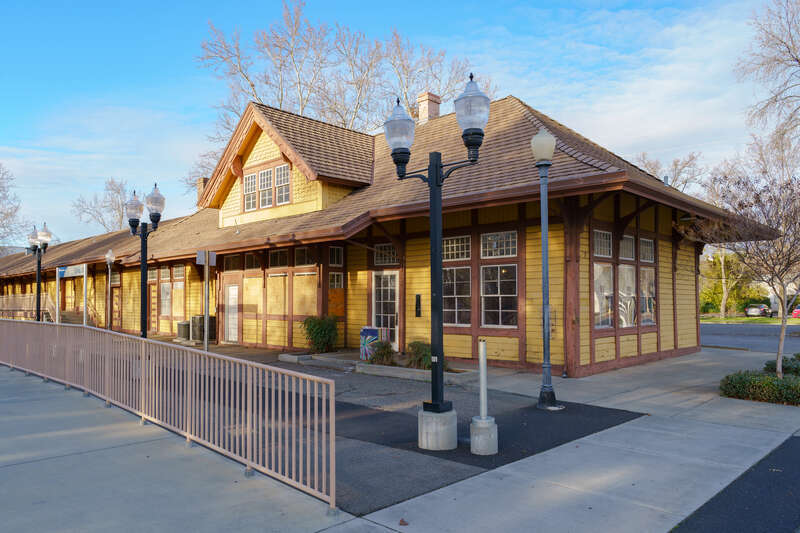Chico station, a passenger station in the South Campus Neighborhood of Chico, California, served by Amtrak