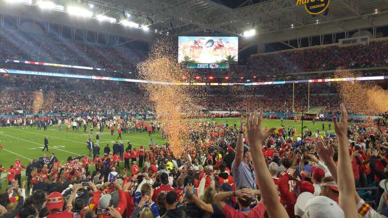 Post Game Celebration after the Chiefs won Super Bowl LIV