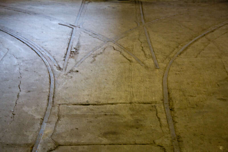 This wye turnout was located in the basement of the Stores Building of the DL&amp;amp;W in Scranton, PA.  An underground railroad shuttled supplies between several different buildings.  A substantial portion of the tracks still exist in the building now