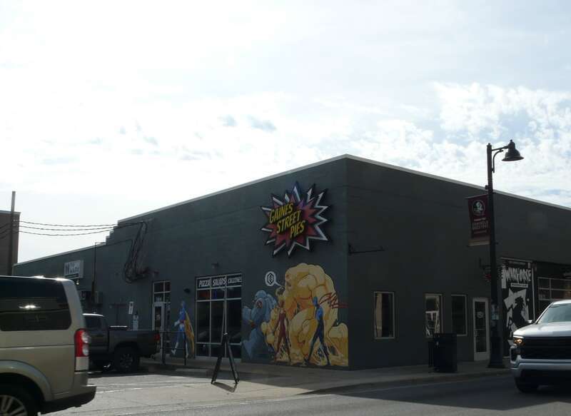 Gaines Street Pies pizzeria on Gaines Street (former Florida State Road 371) in Tallahassee, Florida.