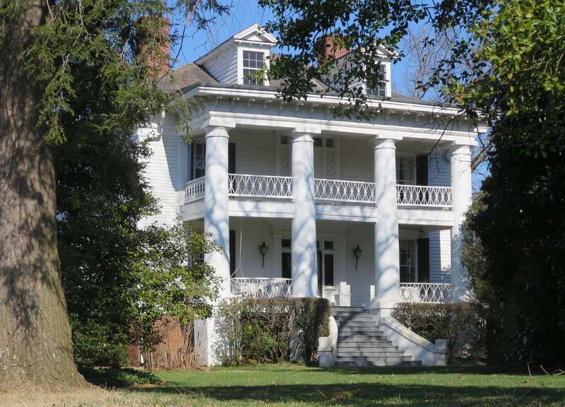 Historic Evins-Bivings House on Church Street near Wofford College.