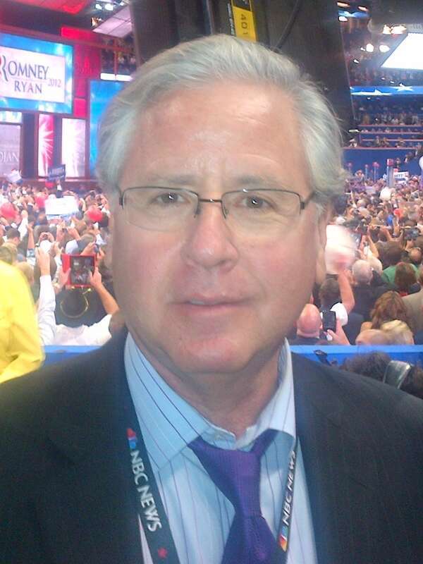 Howard Fineman at the 2012 Republican National Convention in Tampa, Florida on Aug. 30, 2012 at the moment Romney was nominated.