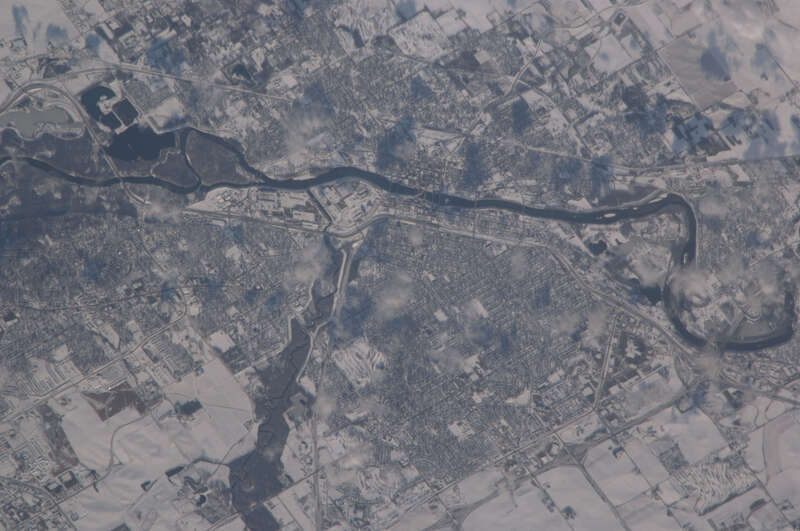 View of Iowa taken during ISS Expedition 18.