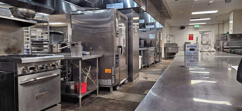 Industrial bakery kitchen
