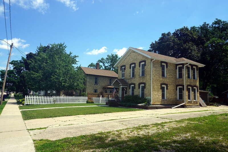 The Conrad Cottages Historic District in Janesville, Wisconsin (United States).