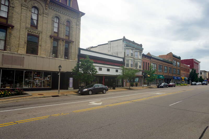 The South Main Street Historic District in Janesville, Wisconsin (United States).