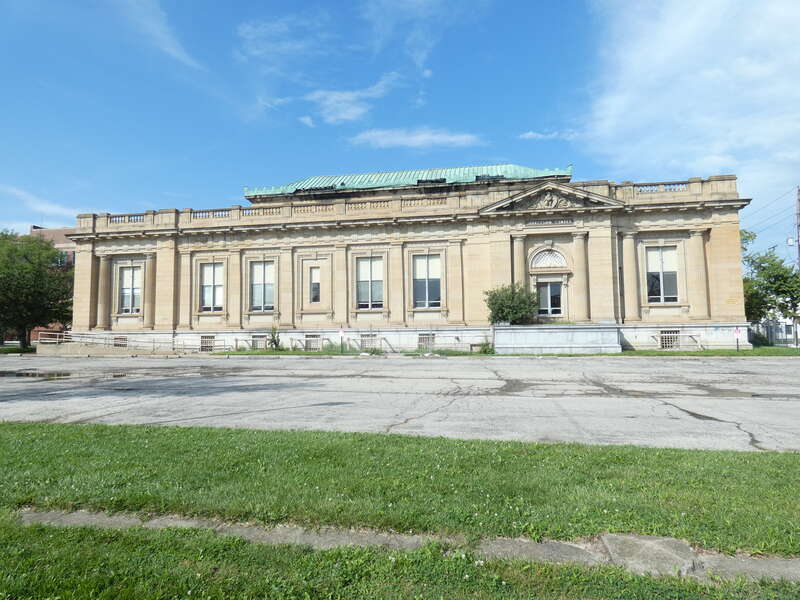 Photo showing the former Jefferson Center for Vocational Rehabilitation building at 1300 Jefferson Ave, Toledo, Ohio. The building has been renovated and is occupied by Bitwise Industries.