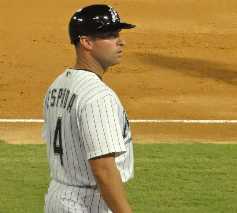 Florida Marlins 3rd base coach Joey Espada in 2011.
