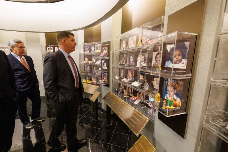 4 May 2022  -Oklahoma City, OK - U.S. Secretary of Labor Marty J. Walsh, Rep. Thomas Cole and Mayor David Holt visit the Oklahoma City National Memorial.

Official Department of Labor Photograph***
Photographs taken by the federal government are
