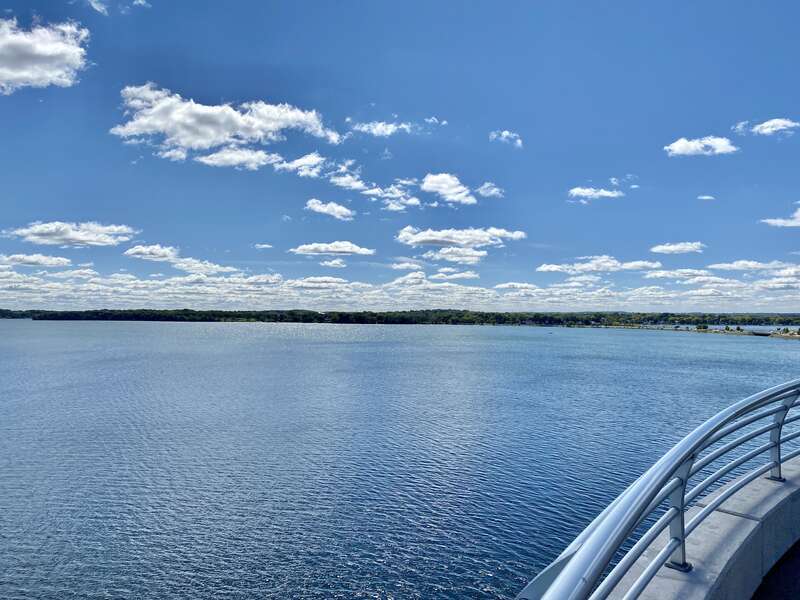 Built in 1997, this Modern building was designed by Frank Lloyd Wright between 1938 and 1959, but had its construction overseen by Anthony Puttnam of Taliesin Associated Architects, whom had worked under Wright.  It serves as the convention center