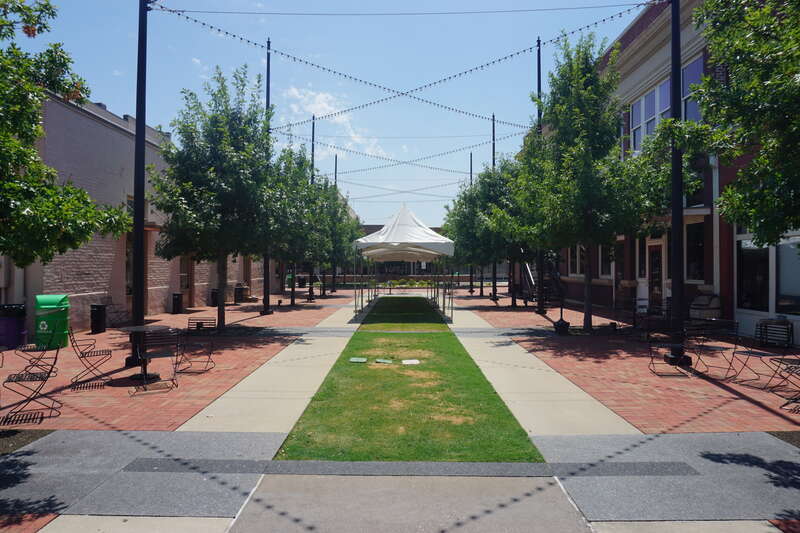 North Poydras Street in Lewisville, Texas (United States).
