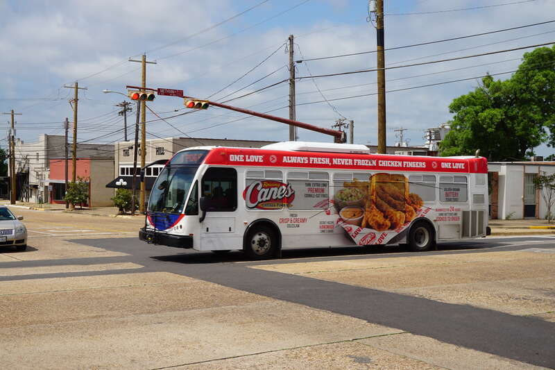 A Longview Transit bus in Longview, Texas (United States).