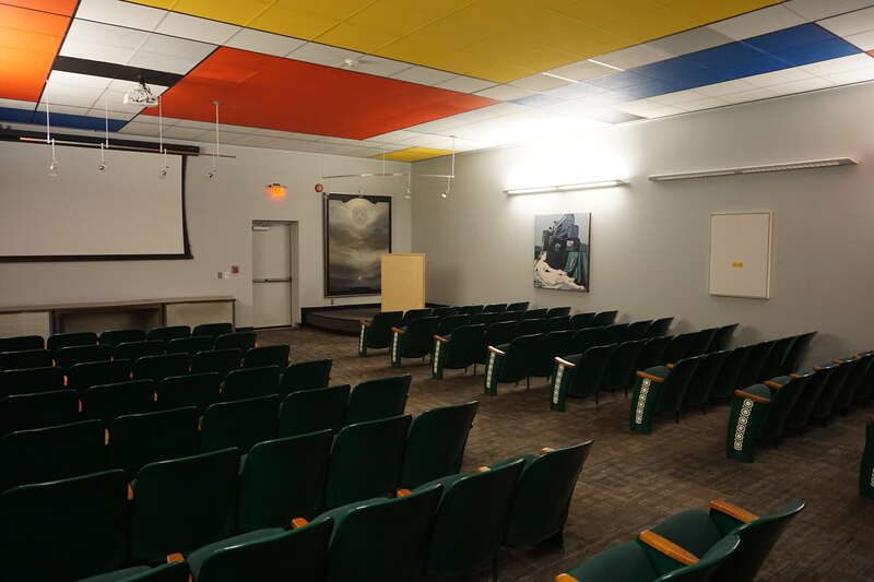 The Texas Bank and Trust Lecture Hall inside the Longview Museum of Fine Arts in Longview, Texas (United States).