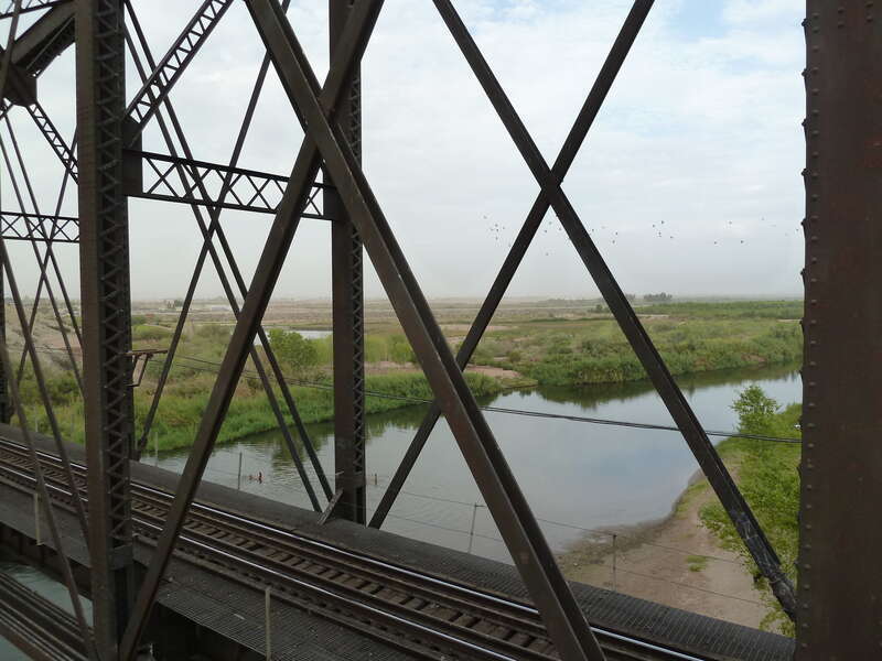 Looking East from Yuma's Ocean to Ocean Highway Bridge