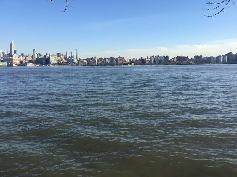 The Manhattan skyline seen from Hoboken