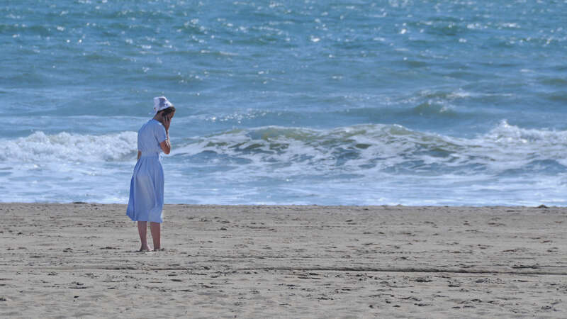 Mennonite on the cell phone