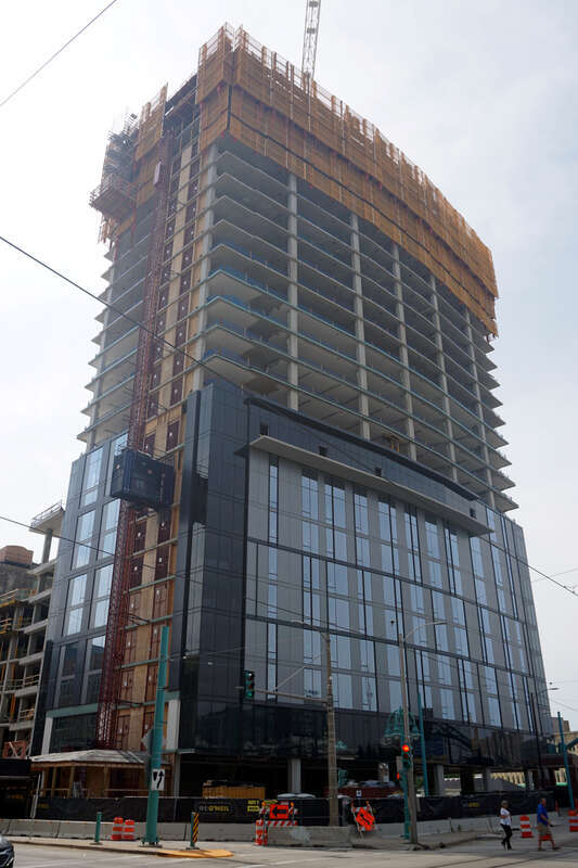 333 North Water (under construction) in Milwaukee, Wisconsin (United States).