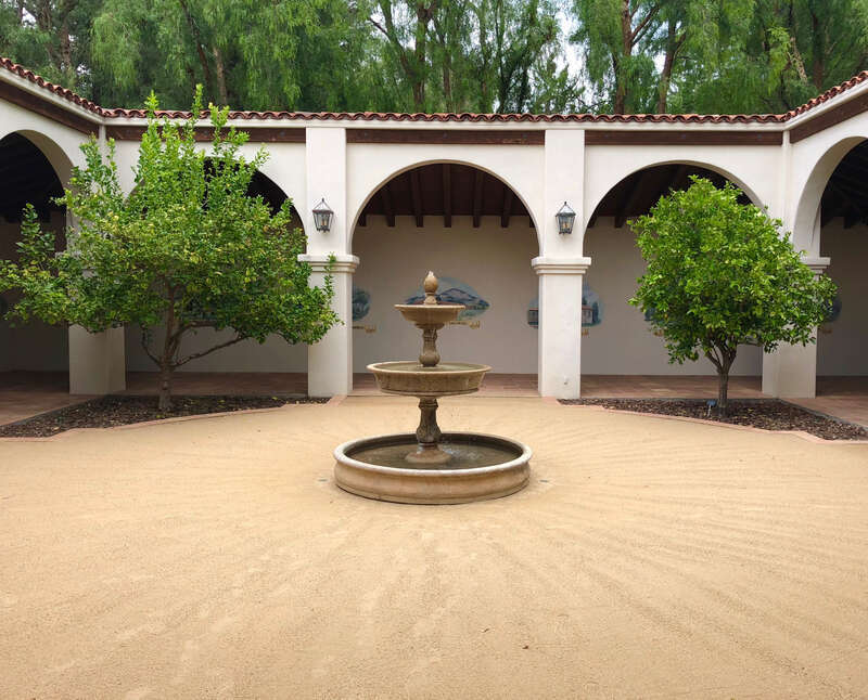 Mission Courtyard at Gardens of the World in Thousand Oaks, CA
