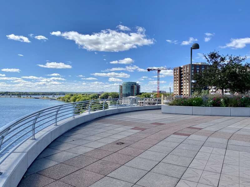 Built in 1997, this Modern building was designed by Frank Lloyd Wright between 1938 and 1959, but had its construction overseen by Anthony Puttnam of Taliesin Associated Architects, whom had worked under Wright.  It serves as the convention center