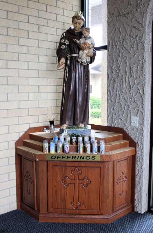 The narthex in Mother of God Cathedral, Southfield, Michigan.