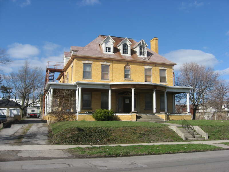 Front of the Neely-Sieber House, located at 620 W. Spring Street in Lima, Ohio, United States.  Built in 1904, it is listed on the National Register of Historic Places.