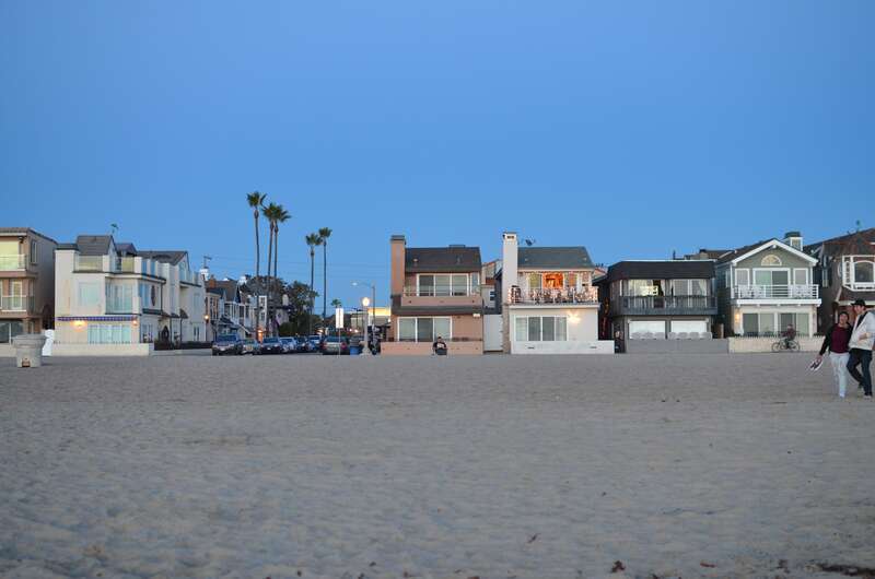 Newport Beach just right of the Newport Pier