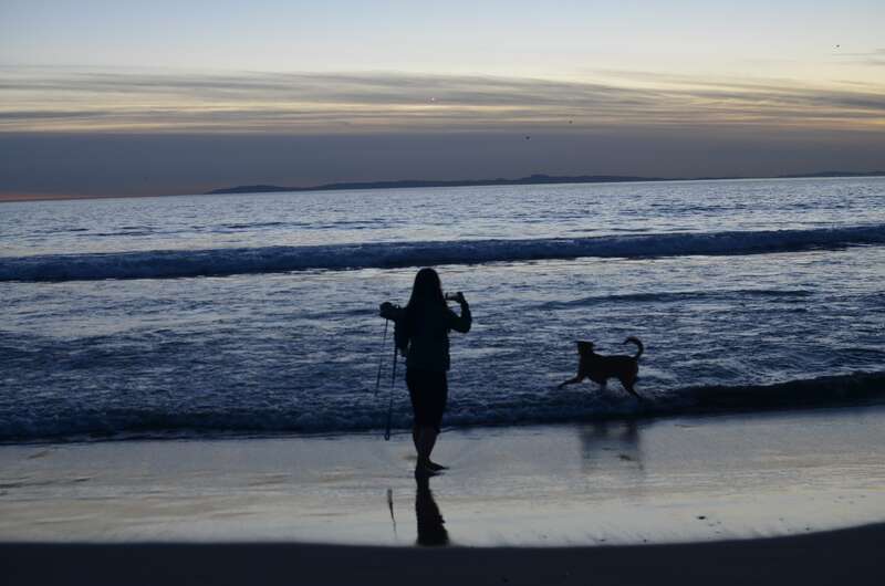 Newport Beach just right of the Newport Pier