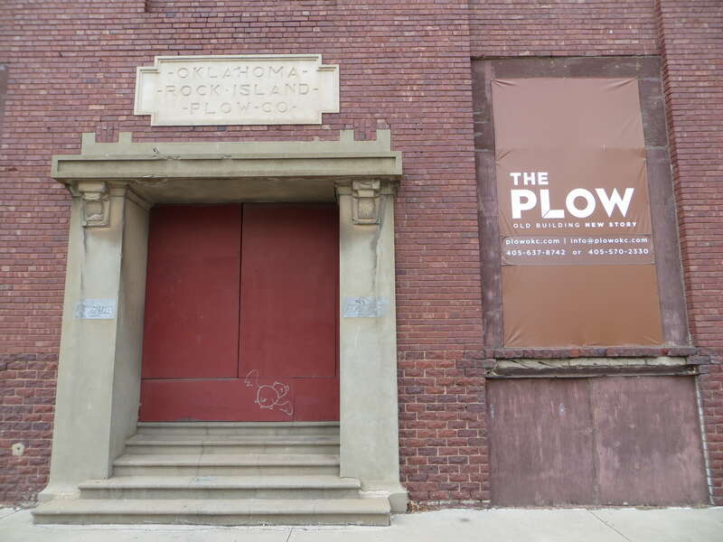Rock Island Plow Building doorway, 29 E. Reno Ave., Oklahoma City, Oklahoma