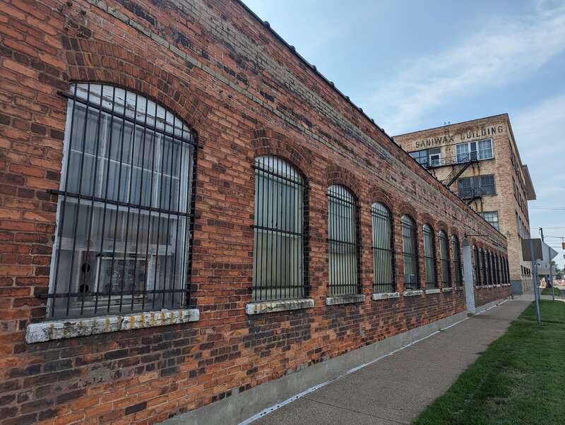 Park Trades Center in Kalamazoo, Michigan. Repurposed brick building now dedicated to the arts.
