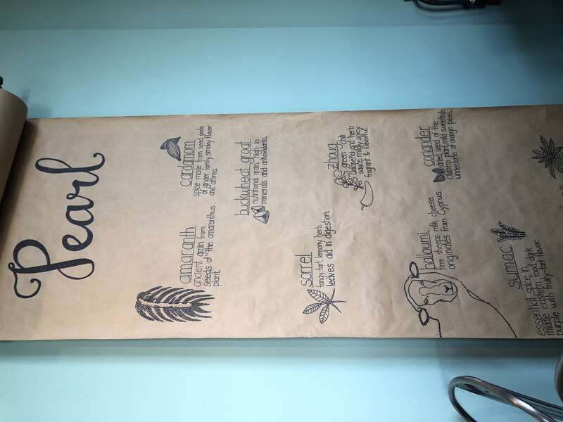 Wall art at Pearl in Petaluma, California