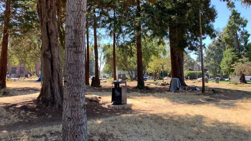 There were not as many homeless people in the park as I was expecting.