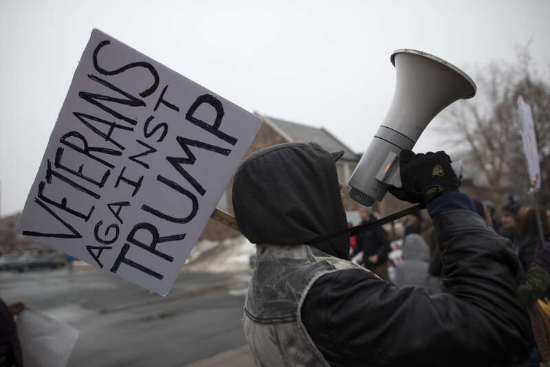 Minneapolis, Minnesota
January 20, 2017
About 3000 people marched through Minneapolis to protest the inauguration of Republican President Donald Trump. The people gathered in south Minneapolis and then marched downtown to City Hall. They criticized