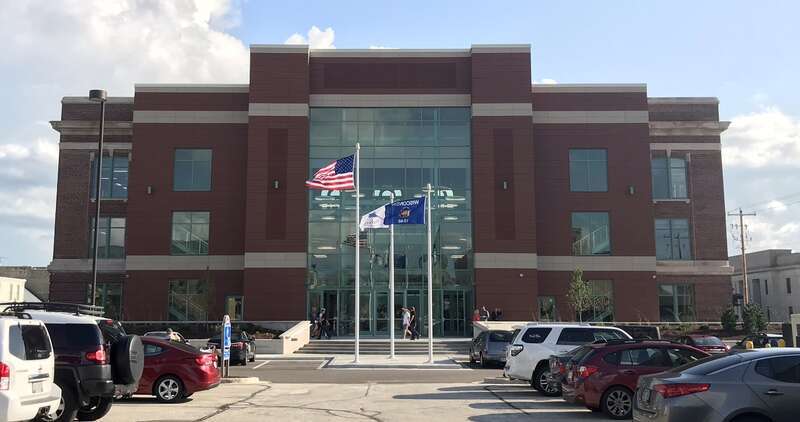 An image of Sheboygan, Wisconsin's City Hall building on September 3, 2019, the day the building was re-dedicated after a year-long renovation.