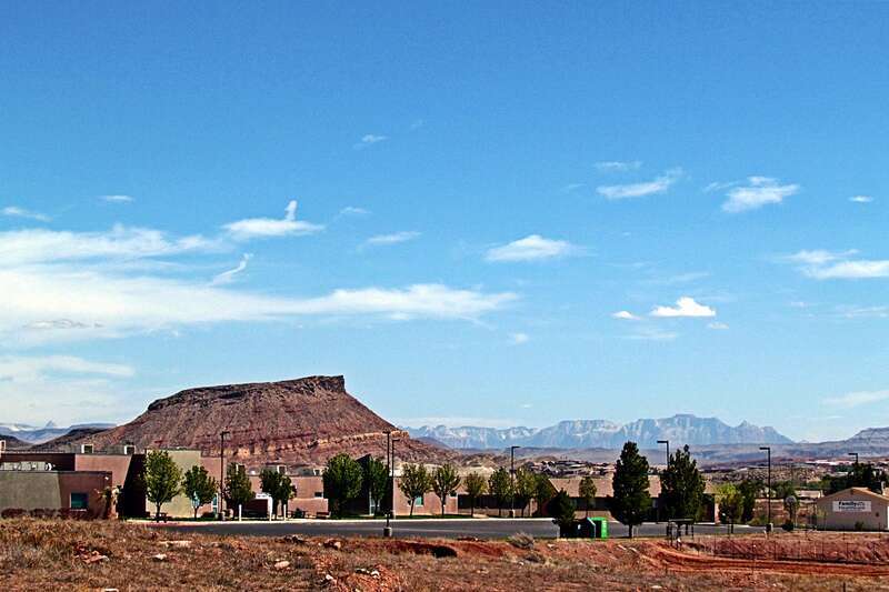 Shinob Kibe mountain was named for one of the Paiute Gods. Shinob was considered to be a protector of the tribes.

St. George is a city located in the southwestern part of the U.S. state of Utah, and the county seat of Washington County, Utah. It is