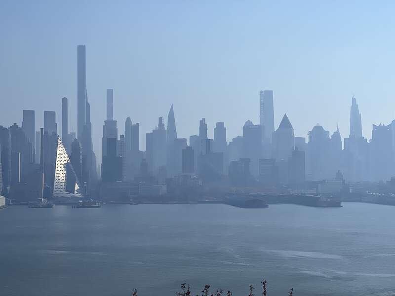 Smog event from wildfire