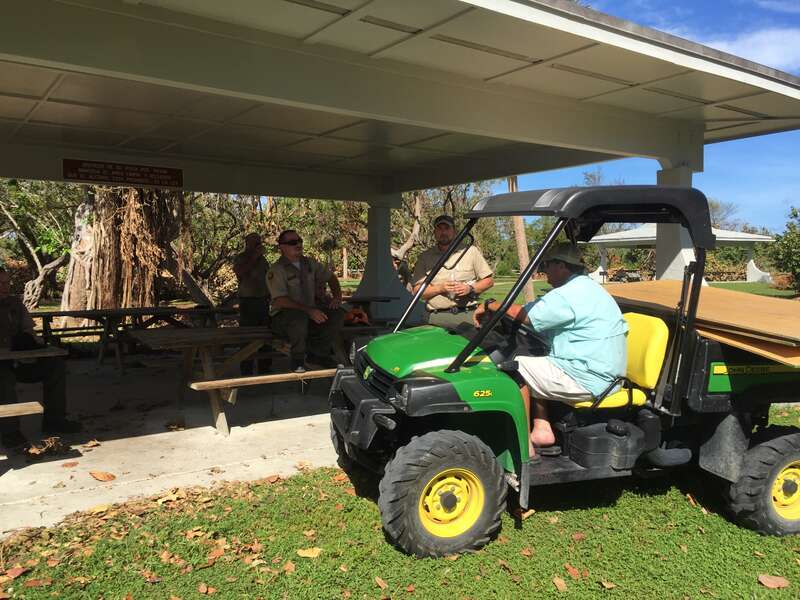 Team 2 clearing picnic area 9/23